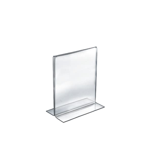 5.5"W x 8.5"H Double-Foot Two Sided Sign Holder, PK10